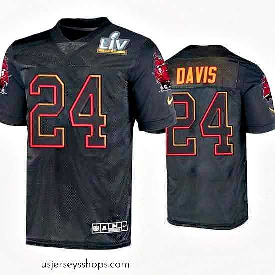 Stellar Carlton Davis Tampa Bay Buccaneers Black Super Bowl Lv Jersey