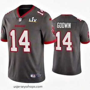Breathtaking Chris Godwin Buccaneers Pewter Super Bowl Lv Vapor Limited Jersey