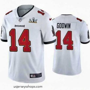Glamorous Chris Godwin Buccaneers White Super Bowl Lv Vapor Limited Jersey