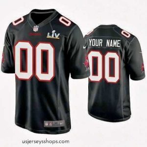 Captivating Custom Buccaneers Black Super Bowl Lv Game Fashion Jersey