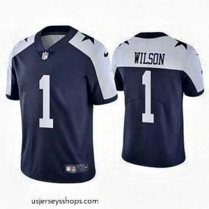 Magnificent Dallas Cowboys 1 Cedrick Wilson Navy Thanksgiving Vapor Limited Stitched Jersey