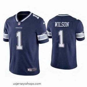 Glamorous Dallas Cowboys 1 Cedrick Wilson Navy Vapor Limited Stitched Jersey