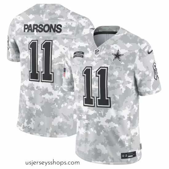 Alluring Dallas Cowboys 11 Micah Parsons 2024 Arctic Camo Salute To Service Limited Stitched Football Jersey