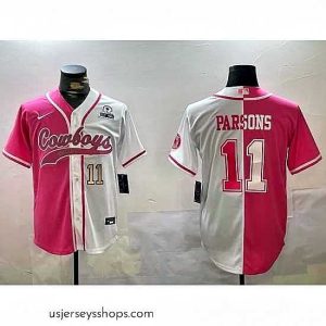 Glamorous Dallas Cowboys 11 Micah Parsons 2024 Arctic white red Stitched Baseball Jersey 6