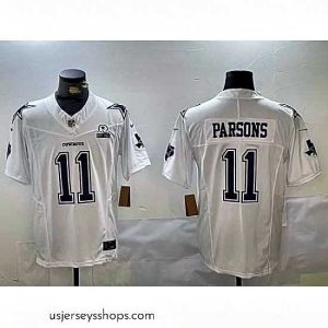 Breathtaking Dallas Cowboys 11 Micah Parsons 2024 White F.U.S.E  With Established In 1960 Patch Stitched Football Jersey