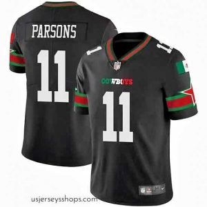 Alluring Dallas Cowboys 11 Micah Parsons Black Mexico Vapor Limited Stitched Football Jersey