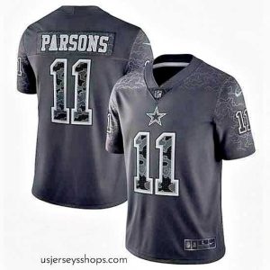 Enchanting Dallas Cowboys 11 Micah Parsons Black Reflective Limited Stitched Football Jersey