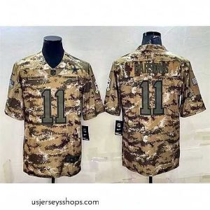 Magnificent Dallas Cowboys 11 Micah Parsons Camo Salute To Service Stitched Jersey