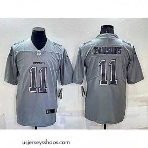 Alluring Dallas Cowboys 11 Micah Parsons Grey Atmosphere Fashion Stitched Jersey