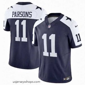 Magnificent Dallas Cowboys 11 Micah Parsons Navy 2023 F.U.S.E  Vapor Limited Stitched Football Jersey