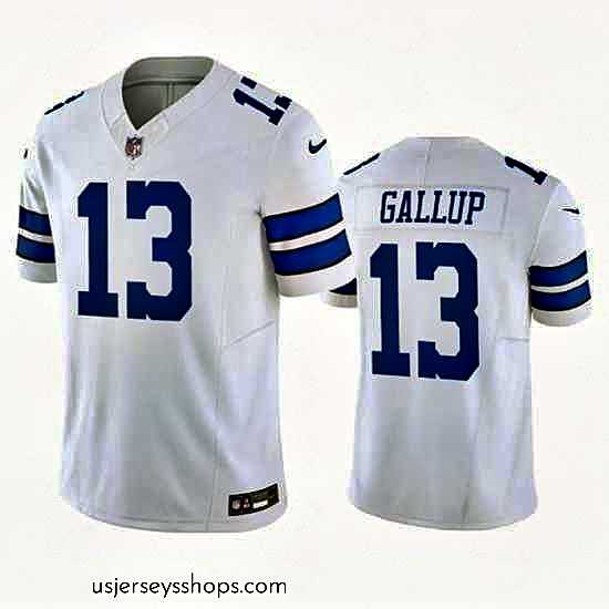 Alluring Dallas Cowboys 13 Michael Gallup White 2023 F.U.S.E Vapor Limited Stitched Football Jersey