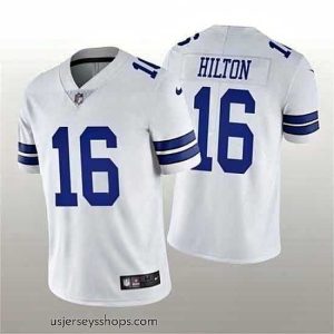 Breathtaking Dallas Cowboys 16 T Y Hilton White Vapor Untouchable Stitched Jersey