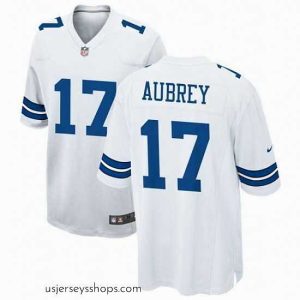Glamorous Dallas Cowboys 17 Brandon Aubrey Limited white Vapor Untouchable Jersey