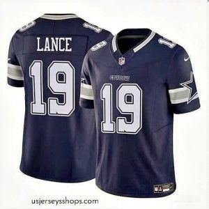 Captivating Dallas Cowboys 19 Trey Lance Navy 2023 F.U.S.E Vapor Untouchable Limited Stitched Football Jersey