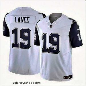 Exquisite Dallas Cowboys 19 Trey Lance White 2023 F.U.S.E Vapor Untouchable Limited Stitched Football Jersey