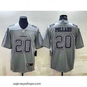 Glamorous Dallas Cowboys 20 Tony Pollard Grey Atmosphere Fashion Stitched Jersey
