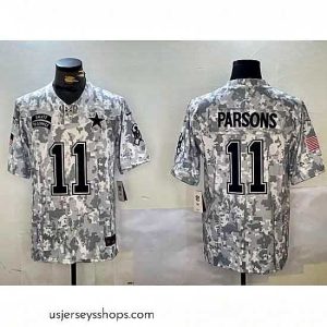 Captivating Dallas Cowboys 2311 Micah Parson 2024 F.U.S.E Arctic Camo Salute To Service Limited Stitched Football Jersey