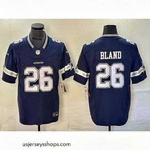 Exquisite Dallas Cowboys 26 DaRon Bland Navy 2023 F.U.S.E  Vapor Untouchable Limited Stitched Football Jersey