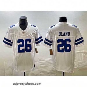 Breathtaking Dallas Cowboys 26 DaRon Bland White 2023 F.U.S.E  Vapor Untouchable Limited Stitched Football Jersey