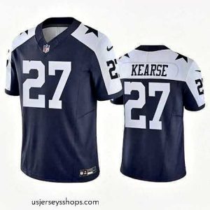 Sensational Dallas Cowboys 27 Jayron Kearse Navy 2023 F.U.S.E  Vapor Limited Stitched Football Jersey