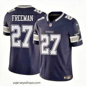 Exquisite Dallas Cowboys 27 Royce Freeman Navy 2023 F.U.S.E Vapor Untouchable Limited Stitched Football Jersey