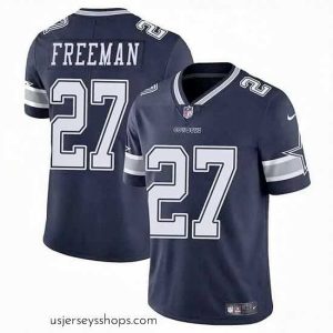 Sensational Dallas Cowboys 27 Royce Freeman Navy Vapor Untouchable Limited Stitched Football Jersey