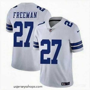 Exquisite Dallas Cowboys 27 Royce Freeman White Vapor Untouchable Limited Stitched Football Jersey