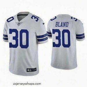 Captivating Dallas Cowboys 30 DaRon Bland White Vapor Limited Stitched Jersey