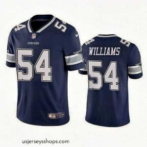 Alluring Dallas Cowboys 54 Sam Williams Navy Vapor Limited Stitched Jersey
