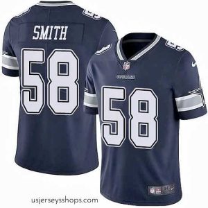 Exquisite Dallas Cowboys 58 Mazi Smith Navy Vapor Untouchable Stitched Football Jersey