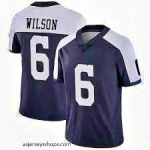 Sensational Dallas Cowboys 6 Donavan Wilson Navy Blue Thanksgiving Stitched Vapor Untouchable Limited Jersey