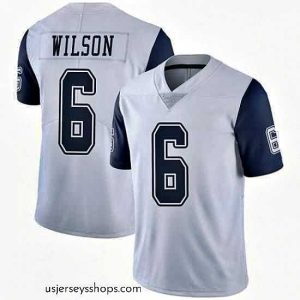 Breathtaking Dallas Cowboys 6 Donavan Wilson White Thanksgiving Limited Stitched Jersey