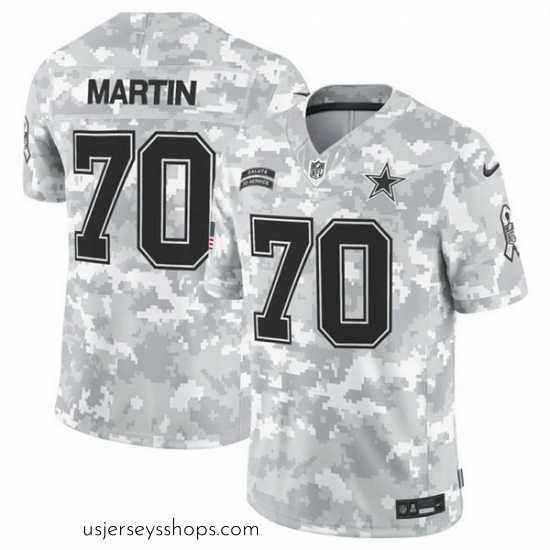 Breathtaking Dallas Cowboys 70 Zack Martin 2024 F.U.S.E Arctic Camo Salute To Service Limited Stitched Football Jersey