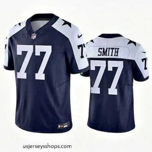Glamorous Dallas Cowboys 73 Tyler Smith Navy 2023 F.U.S.E  Vapor Limited Stitched Football JerseyS