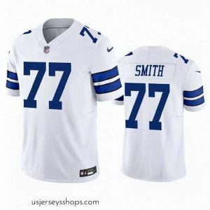 Stellar Dallas Cowboys 77 Tyron Smith White 2023 F.U.S.E  Limited Stitched Football Jersey