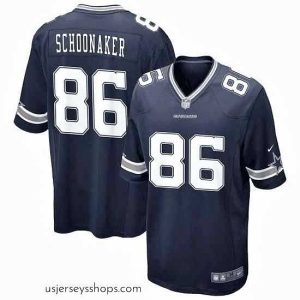 Sensational Dallas Cowboys 86 Luke Schoonmaker Navy Vapor Untouchable Stitched Jersey