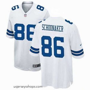 Stunning Dallas Cowboys 86 Luke Schoonmaker White Vapor Untouchable Stitched Jersey