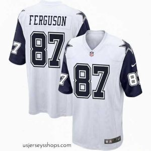 Exquisite Dallas Cowboys 87 Jake Ferguson Rush limited Stitched Jersey