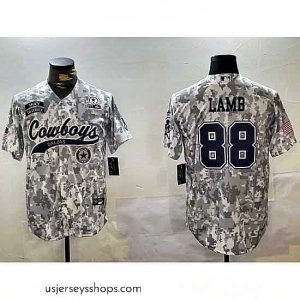 Captivating Dallas Cowboys 88 CeeDee Lamb 2024 Arctic Camo Salute To Service Stitched Baseball Jersey 2