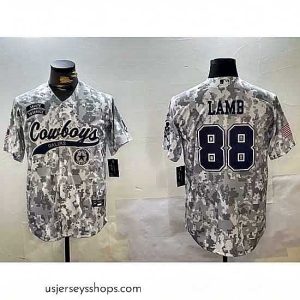 Alluring Dallas Cowboys 88 CeeDee Lamb 2024 Arctic Camo Salute To Service Stitched Baseball Jersey 6