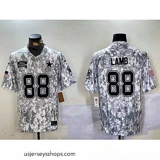 Glamorous Dallas Cowboys 88 CeeDee Lamb 2024 F.U.S.E Arctic Camo Salute To Service Limited Stitched Football Jersey