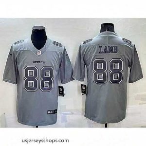 Stunning Dallas Cowboys 88 CeeDee Lamb Grey Atmosphere Fashion Stitched Jersey