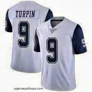 Glamorous Dallas Cowboys 9 KaVontae Turpin White Rush Limited Jersey