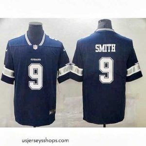 Breathtaking Dallas Cowboys 9 Smith Blue Nike Vapor Untouchable Limited 2021 NFL Jersey