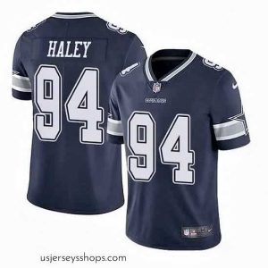 Exquisite Dallas Cowboys 94 Charles Haley Navy Vapor Untouchable Limited Stitched Jerse