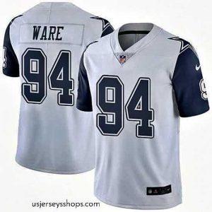 Glamorous Dallas Cowboys 94 DeMarcus Ware White Vapor Limited Stitched Jersey