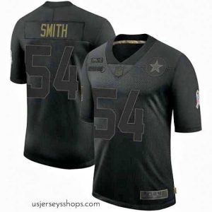 Stellar Dallas Cowboys Jaylon Smith Black Limited 2020 Salute To Service Jersey
