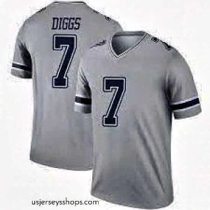 Glamorous Dallas Cowboys Trevon Diggs #7 Jersey Gray Inverted Legend