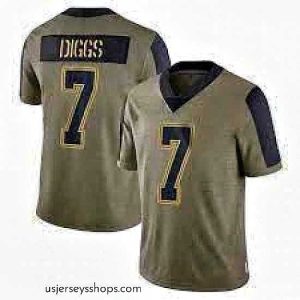 Exquisite Dallas Cowboys Trevon Diggs #7 Limited 2021 Salute To Service Jersey