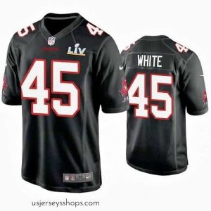 Glamorous Devin White Buccaneers Black Super Bowl Lv Game Fashion Jersey